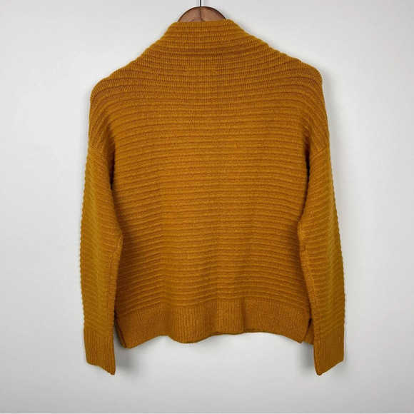 NWT Madewell Belmont Mock Neck Sweater in Golden Harve - Picture 6 of 8